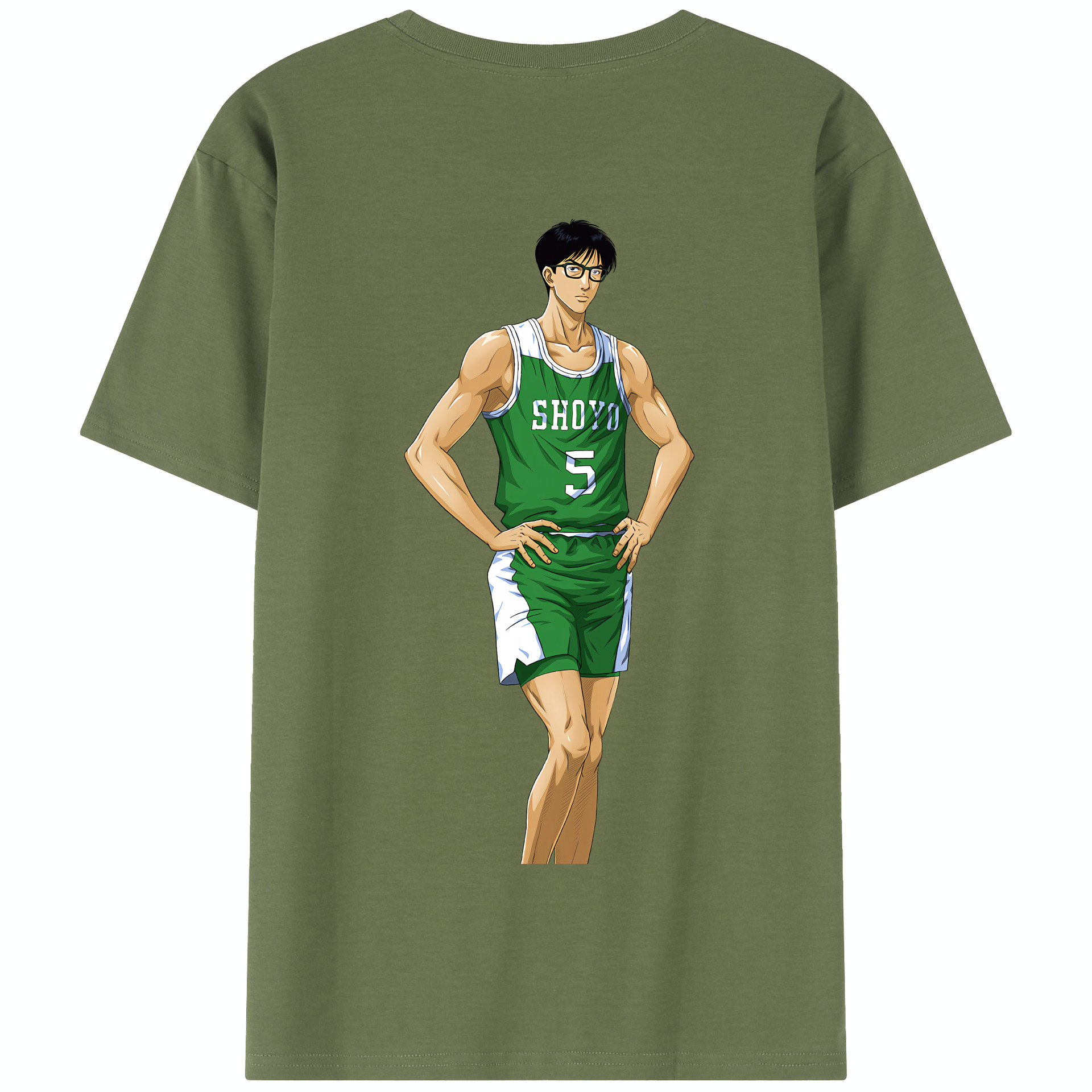 SLAM DUNK／スラムダンク 綿100％半袖Tシャツ（背面プリント）